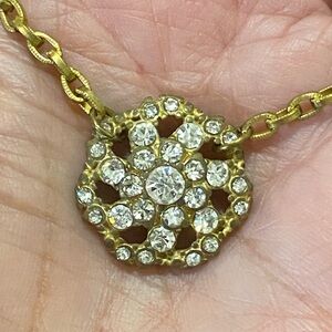 We Dream in Color Brass & Crystal Necklace